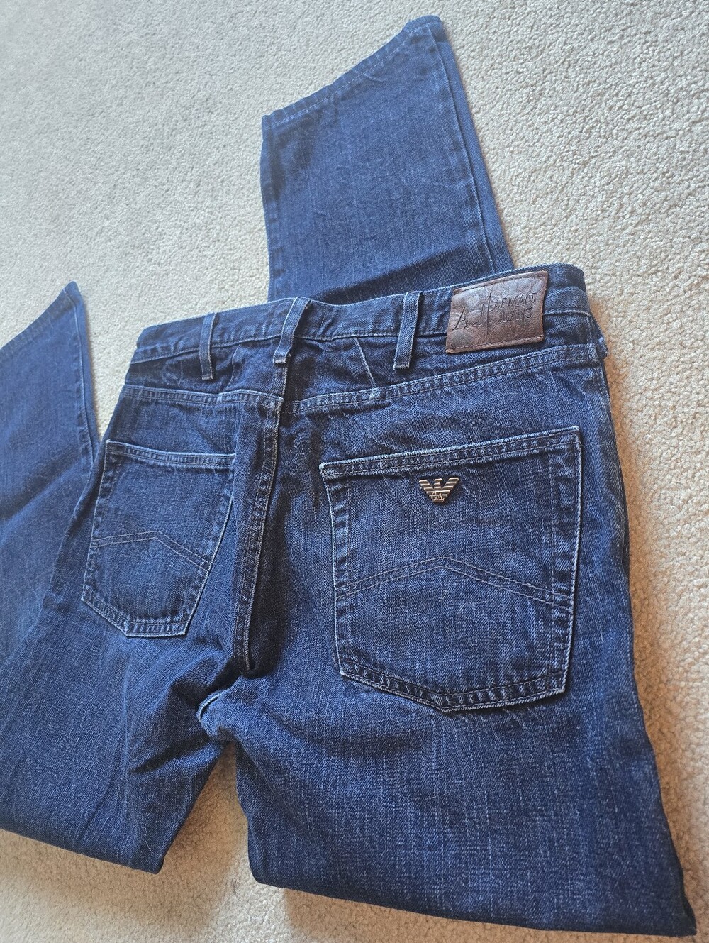 Armani Jeans AJ Men's Size 34 Classic Wash Straight Leg Denim